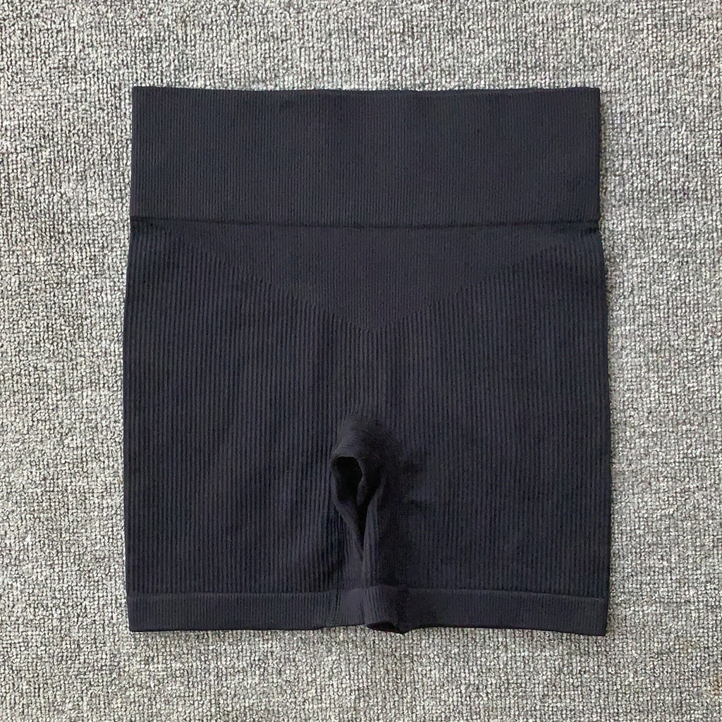 Seamless Yoga & Fitness Set – Long Sleeve Crop Top + High-Waist Leggings for Women