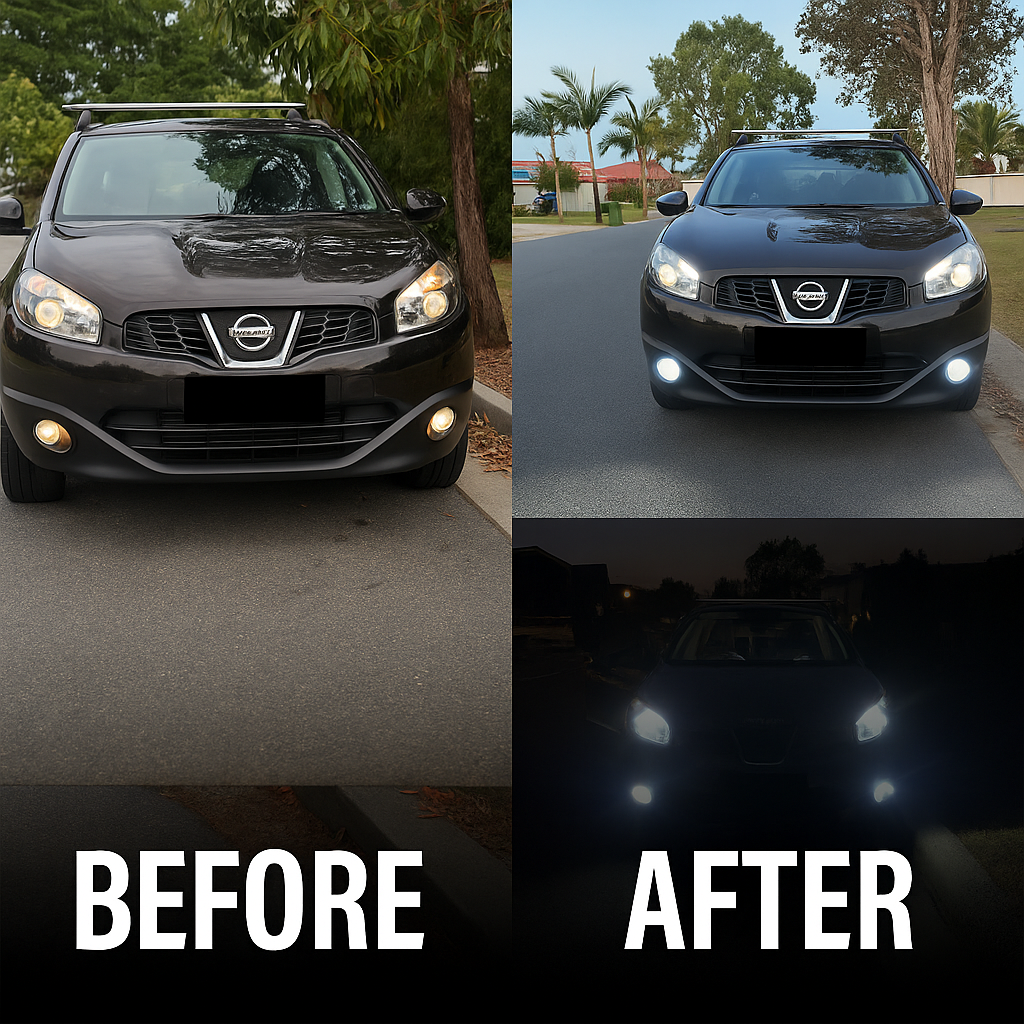 2PCS H11 LED Fog Light Bulbs 6000K 12x3030SMD — Super Bright