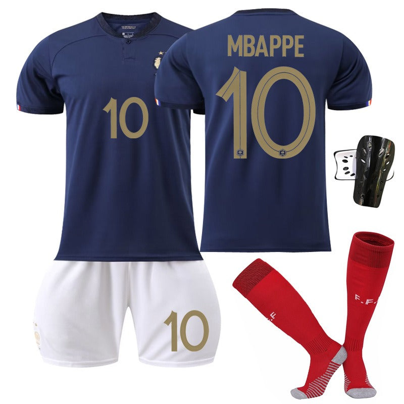France National Team Jersey Set – World Cup Edition (Mbappé #10, Benzema #19, Dembélé #11, Giroud #9)