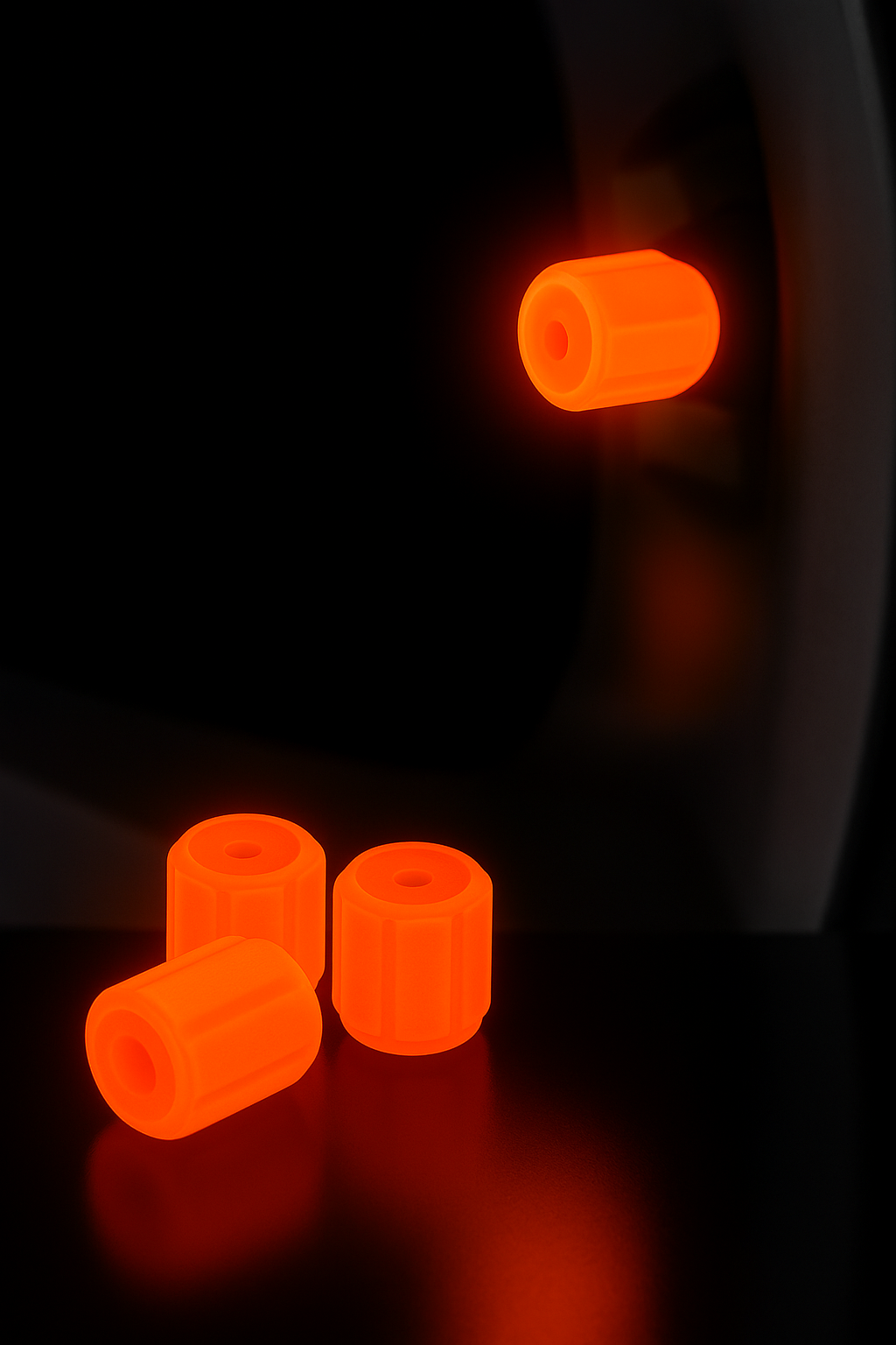 Neon Glow Tire Valve Caps –  Cars, Motorcycles & Bikes - Glow in the Dark