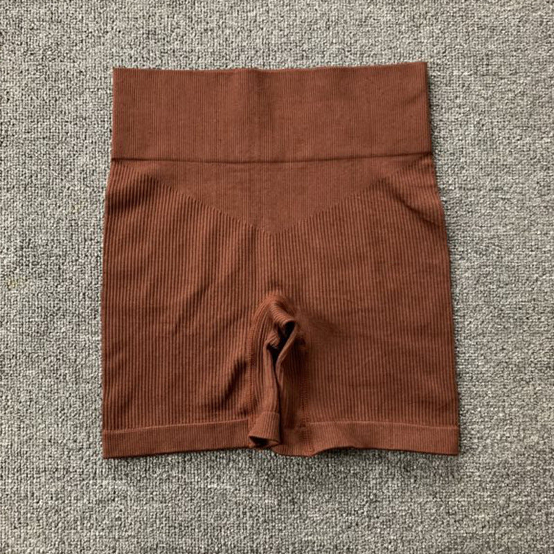 Seamless Yoga & Fitness Set – Long Sleeve Crop Top + High-Waist Leggings for Women