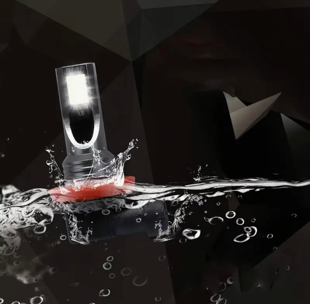 2PCS H11 LED Fog Light Bulbs 6000K 12x3030SMD — Super Bright